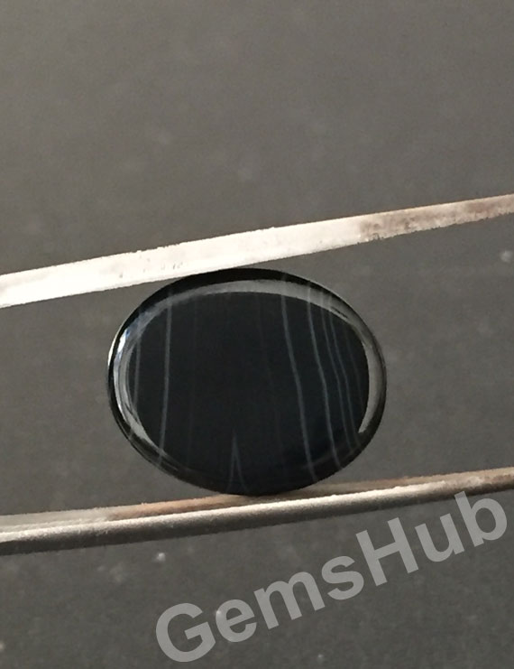 Natural Certified Sulemani Black Hakik Stone,7.75